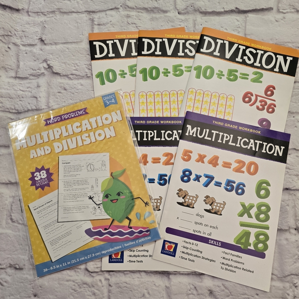 Multiplication and Division Third Grade Workbook